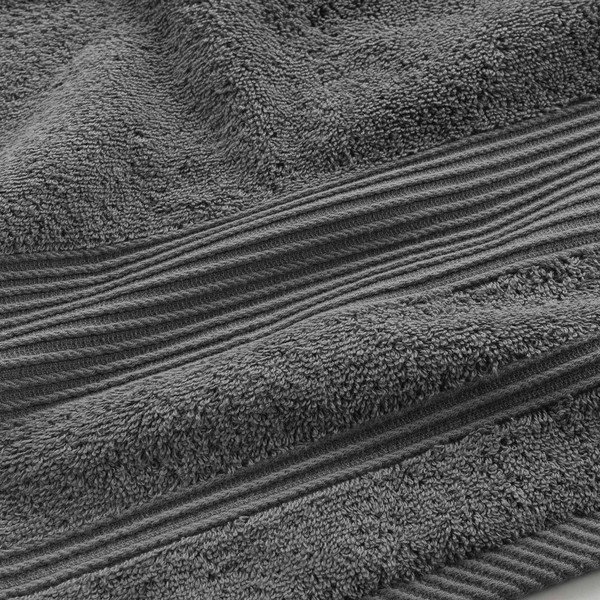 Tumehall puuvillane froteerätik 90x150 cm Tendresse - douceur d'intérieur-image-2