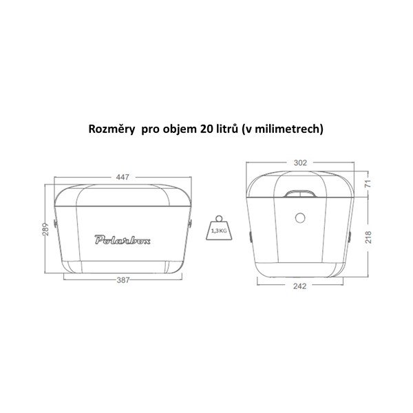 Roosa jahutuskast 20 l Pop - Polarbox-image-3