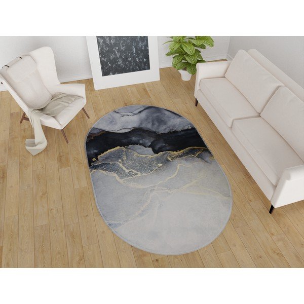 Must-valge pestav vaip 60x100 cm - Vitaus-image-1