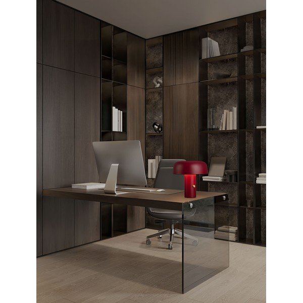 Burgundiapunane metallist LED-laualamp hämardatava reguleerimisega (kõrgus 31 cm) Noelia - Nova Luce-image-3