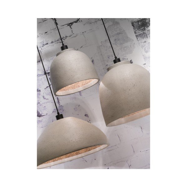 Závěsné světlo z papírové a dřevěné drti Good&Mojo Borobudur, ⌀ 40 cm-image-3