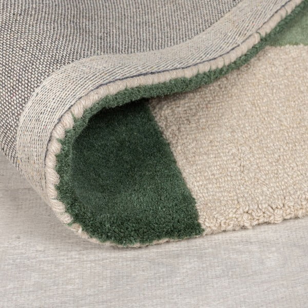 Roheline käsitsi kootud villane vaip 160x230 cm Glow Green & Blue - Flair Rugs-image-3