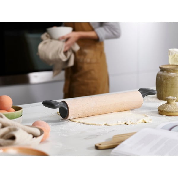 Puidust rullimisnõu taina jaoks Grip-Pin - Joseph Joseph-image-1