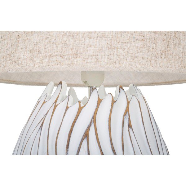 Beež laualamp tekstiilist varjuga (kõrgus 48 cm) Honduras - Mauro Ferretti-image-1