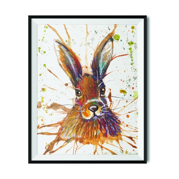 Zarámovaný plakát Wraptious Splatter Hare
