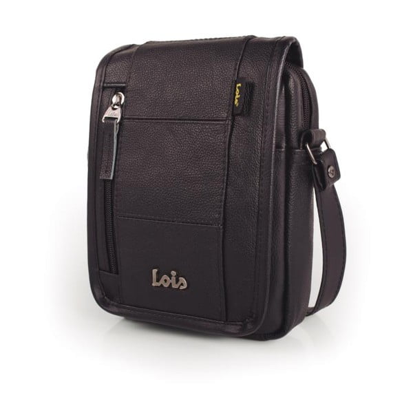 Kožená pánská taška přes rameno LOIS no. 916, černá