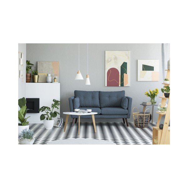Tmavě modrá 2místná pohovka Mazzini Sofas Elena-image-4