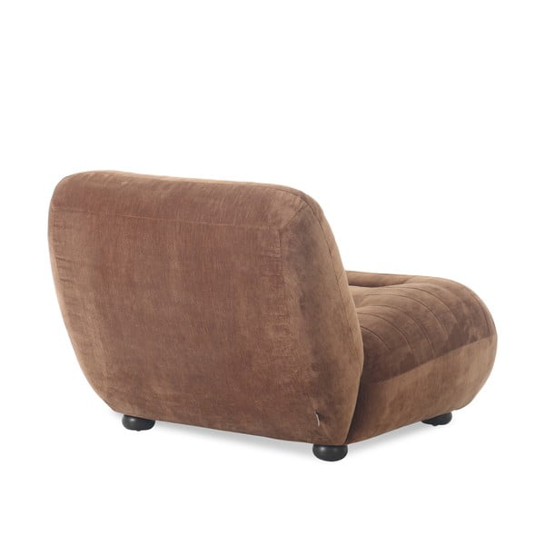 Pruun sametist tugitool Wyatt - Dutchbone-image-4