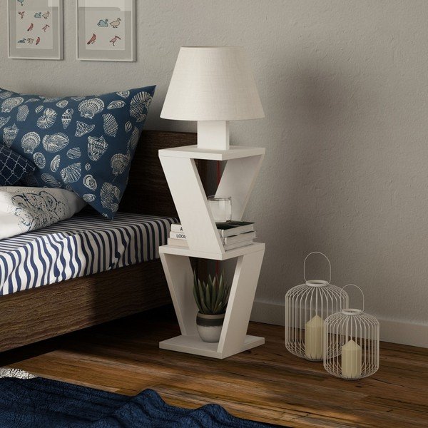 Valge vabalt seisev lamp Valge Kozena - Decortie-image-1