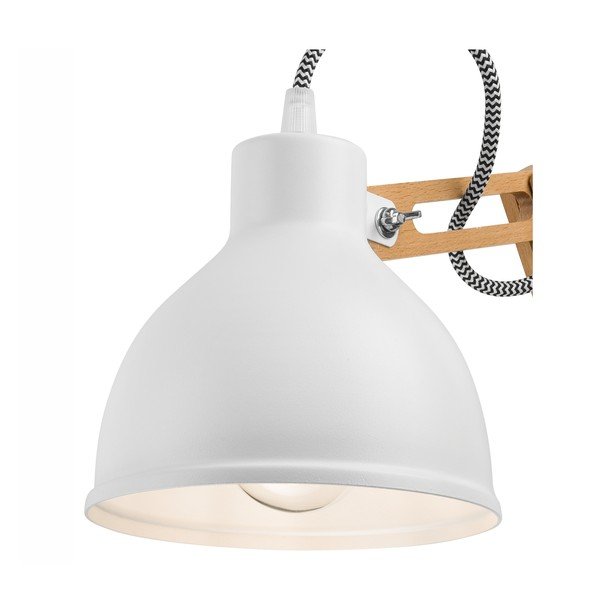 Valge-pruun seinalamp ø 15 cm Marcello - LAMKUR-image-3