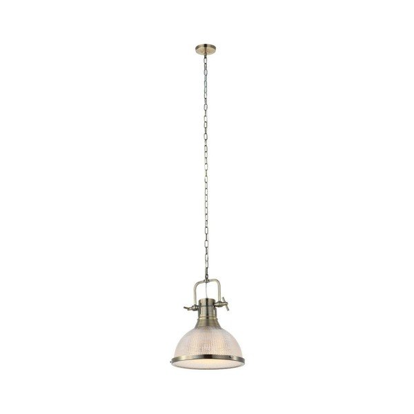 Hall metallist klaaskupliga rippvalgusti, ø 35 cm Antique – SULION