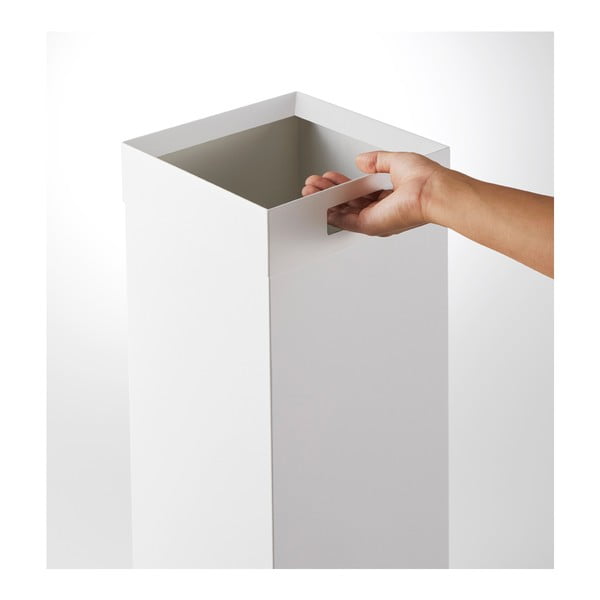 Valge metallist prügikast 27 L Tall - YAMAZAKI-image-2
