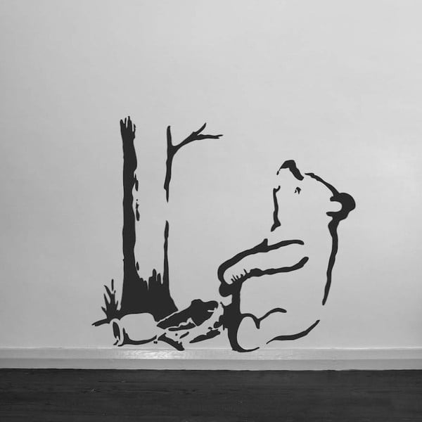 Samolepka na zeď Trapped Pooh Bear by Banksy