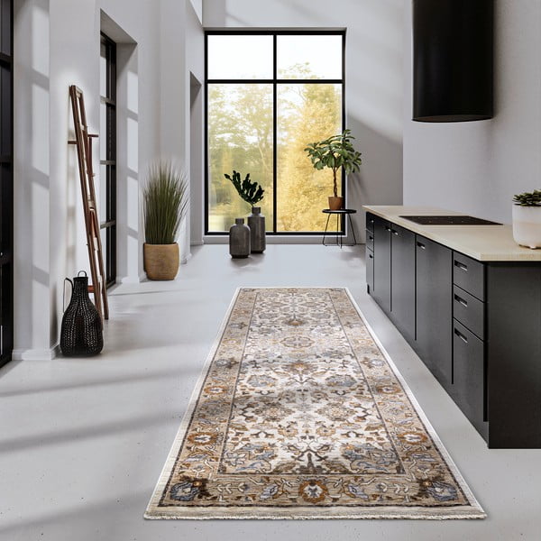 Pruun-kreem koridorivaip 80x190 cm Egon - Villeroy&Boch-image-1