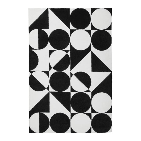 Černobílý koberec Obsession My Black & White Kalo, 120 x 170 cm