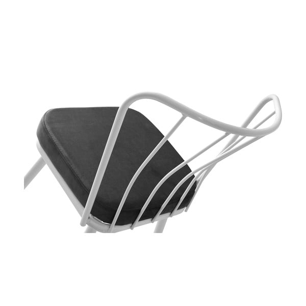 Valge-must metallist söögitoolid 2tk komplektis Yildiz - Kalune Design-image-4