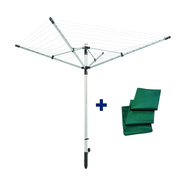 Hõbedane aia kuivatusrest 50 m LinoLift 500 - LEIFHEIT