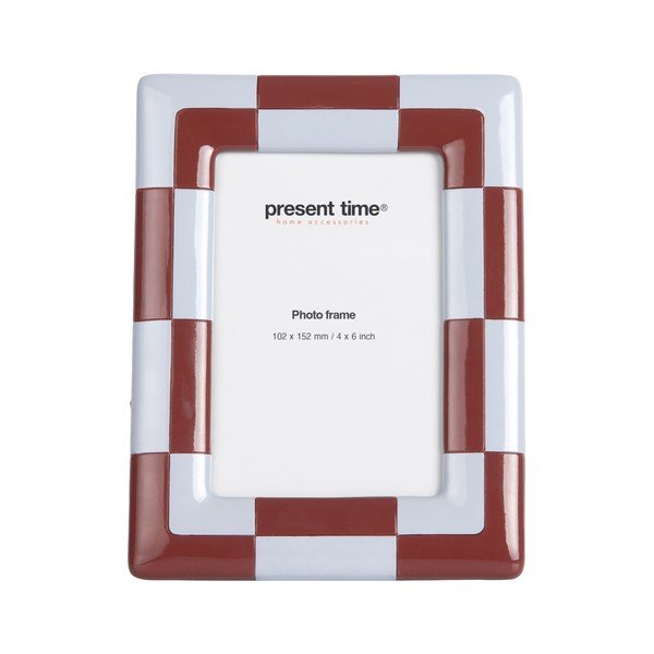 Burgundiapunane/helesinine polüresiinraam 16x21 cm Firenze - PT LIVING