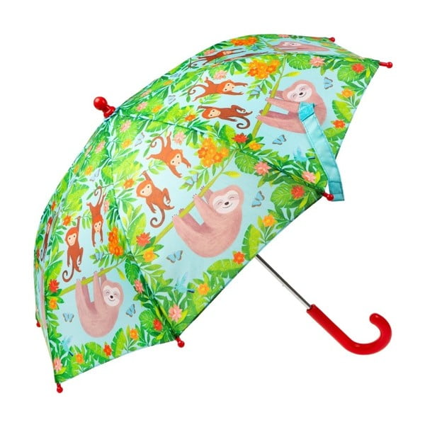 Zelený děštník s motivem lenochoda Sass & Belle Boho