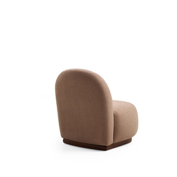 Pruunist bouclé-kangast valmistatud tugitool Tina - Artie-image-2