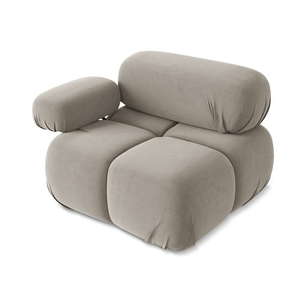 Beež sametne diivanimoodul (vasakpoolne nurk) Lokua - Makamii-image-3