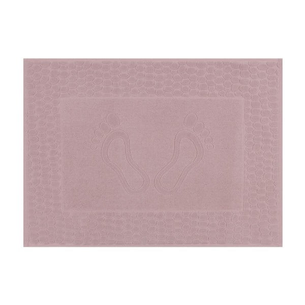 Koupelnová předložka v růžové barvě odstínu dusty rose Pastela, 70 x 50 cm