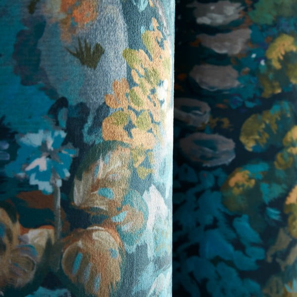 Sinised kardinad, 2 tk 168x229 cm komplektis Garden Walk - RHS-image-3