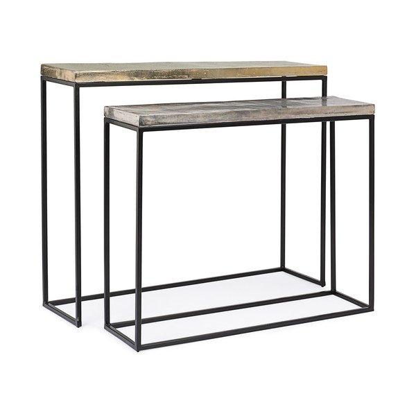 Metallist konsoollauad komplektis 2 tükki 29x99 cm Amira - Bizzotto