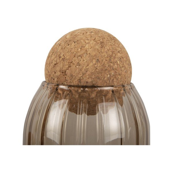 Pruunist klaasist purgi korgiga Gem, kõrgus 24 cm - PT LIVING-image-3