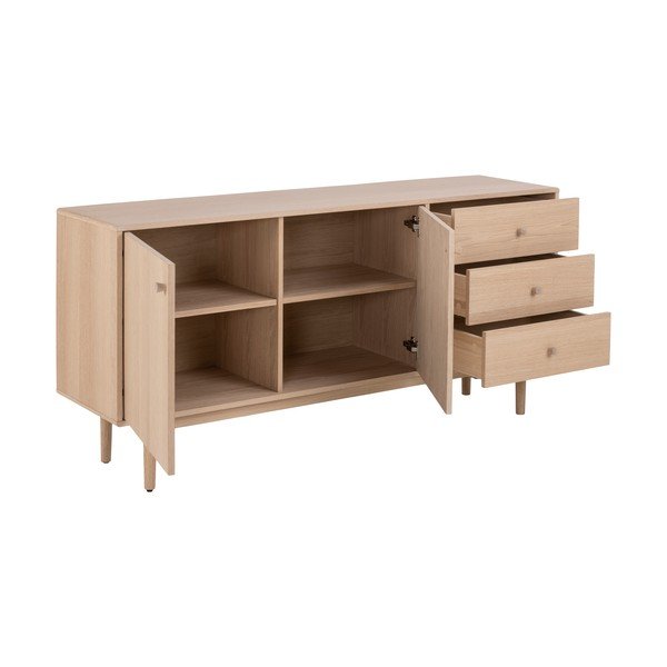 Madal kapp tammepuust 160x75 cm Aston - Actona-image-3