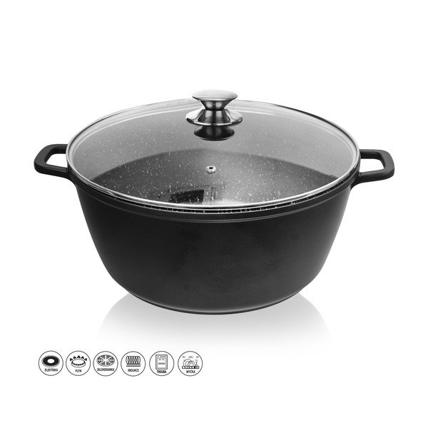 Alumiiniumist poti klaasist kaanega , ø 32 cm Grande - Orion-image-2