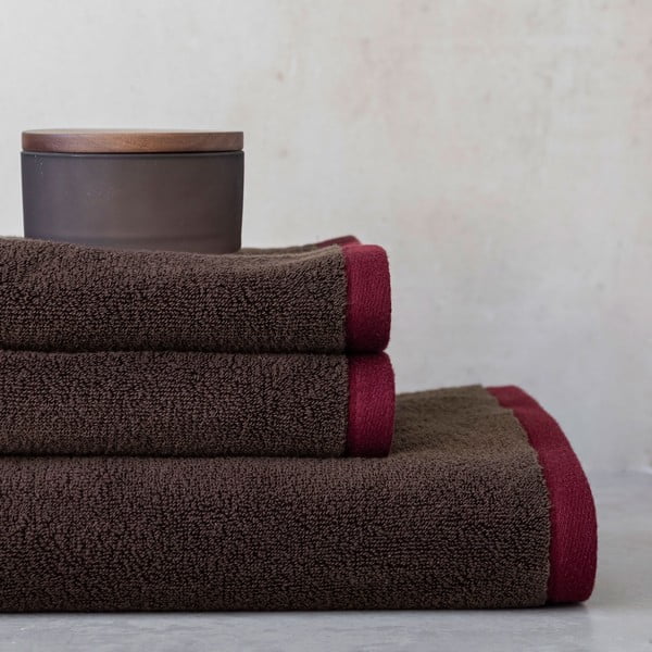 Pruun orgaanilisest puuvillast froteerätik 70x133 cm Soft - Mette Ditmer Denmark-image-3