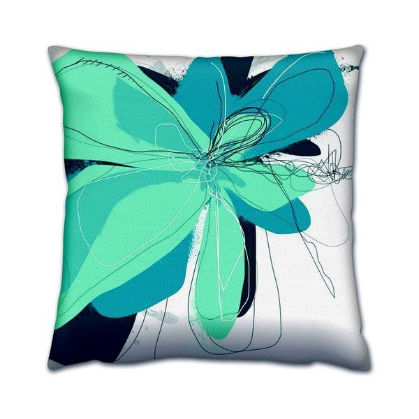 Pillow Art Tropical, 43 x 43 cm - Gravel