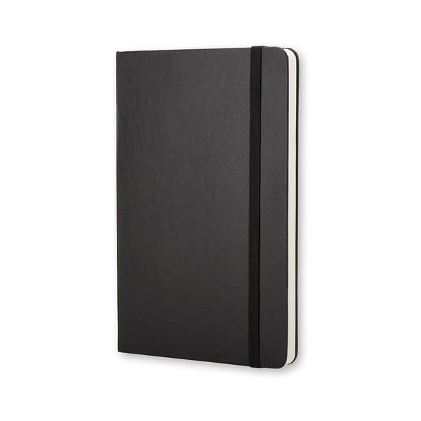 Mustas kõvas köites märkmik , 192 lehekülge - Moleskine-image-1