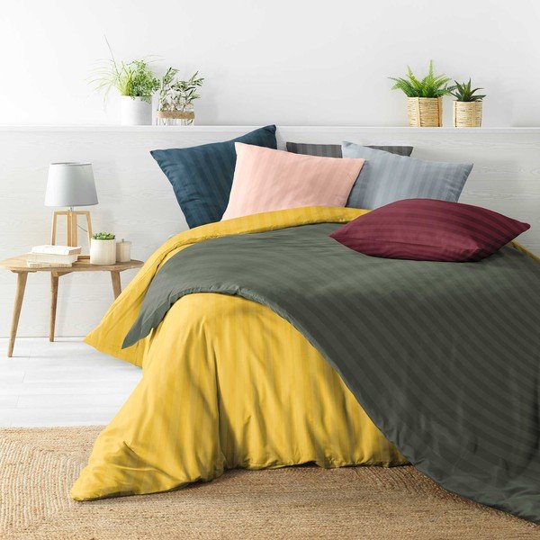 Sinine pikendatud kahekohaline voodipesu 240x220 cm Cleo - douceur d'intérieur-image-3