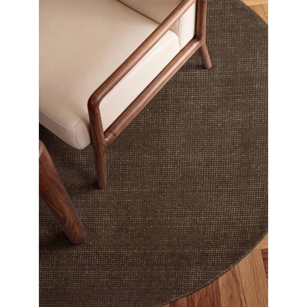 Pruun käsitsi kootud villane ümmargune vaip ø 200 cm Greenwich - Ted Baker-image-2