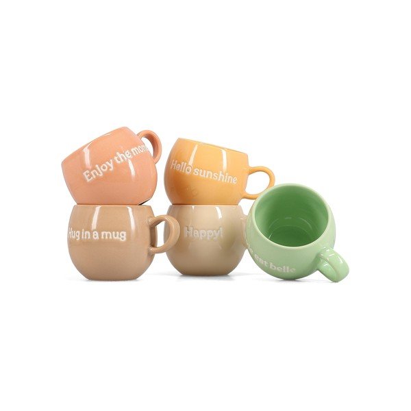 Beež keraamiline kruus 420 ml Muggies - Salt&Pepper-image-4