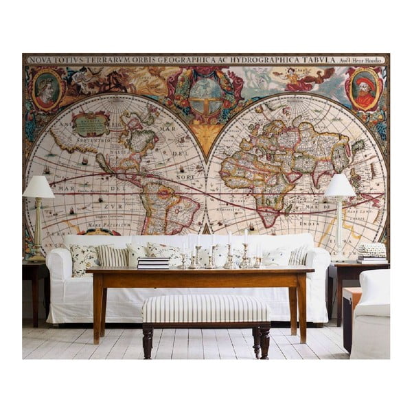 Velkoformátová tapeta Antická mapa, 315x232 cm