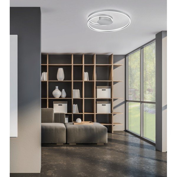 Hall LED laevalgusti hääljuhtimise/mobiilirakenduse juhtimisega metallist varjuga Ciola - CINQUE-image-1