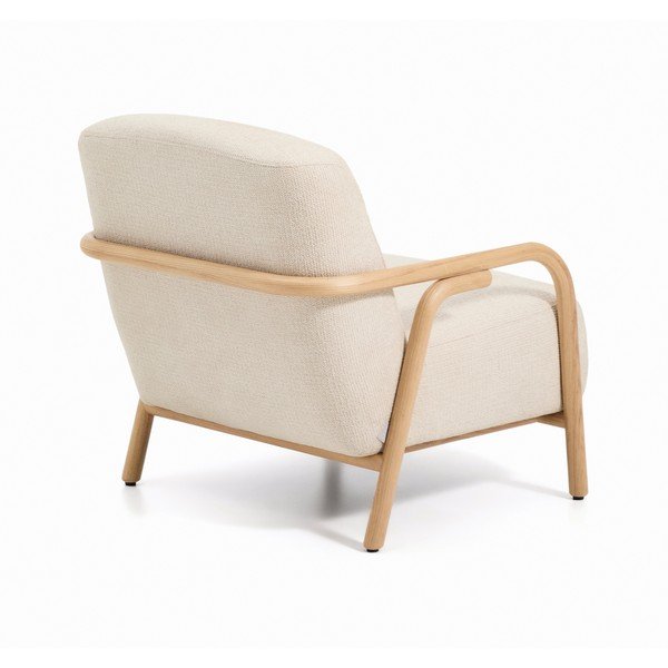 Beež šenillist tugitool Sylo - Kave Home-image-4