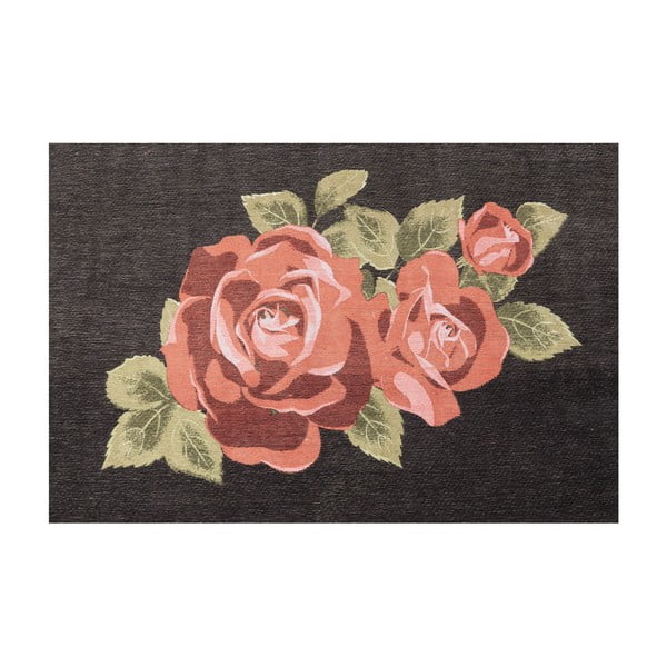 Must roosimotiiviga vaip , 240 x 170 cm Roses - Kare Design