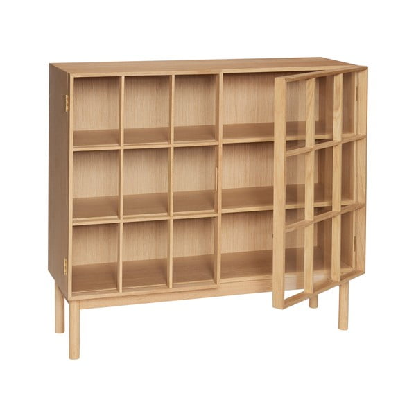 Tammepuust vitriinkapp 100x90 cm Shoji - Hübsch-image-4