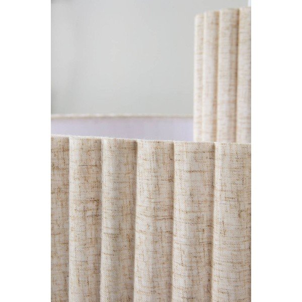 Beež linane ripplamp ø 60 cm Alina - Jotex-image-4