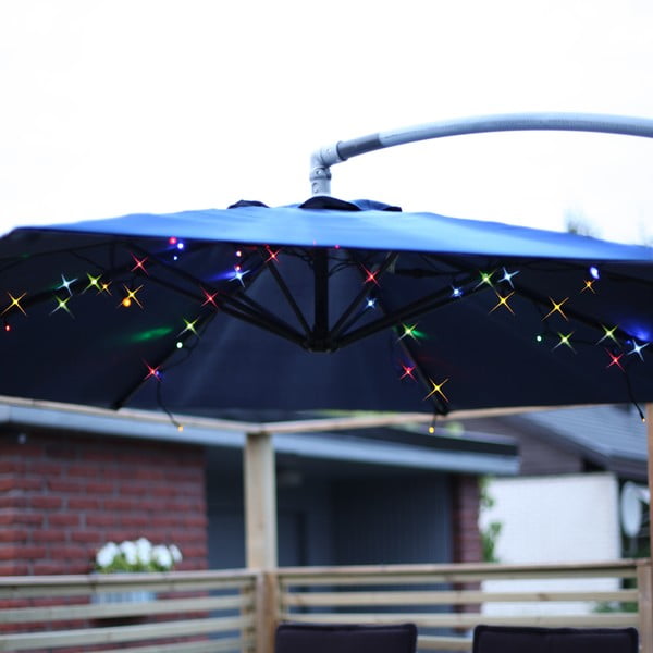 Svítící řetěz do slunečníku Umbrella, barevné  světlo