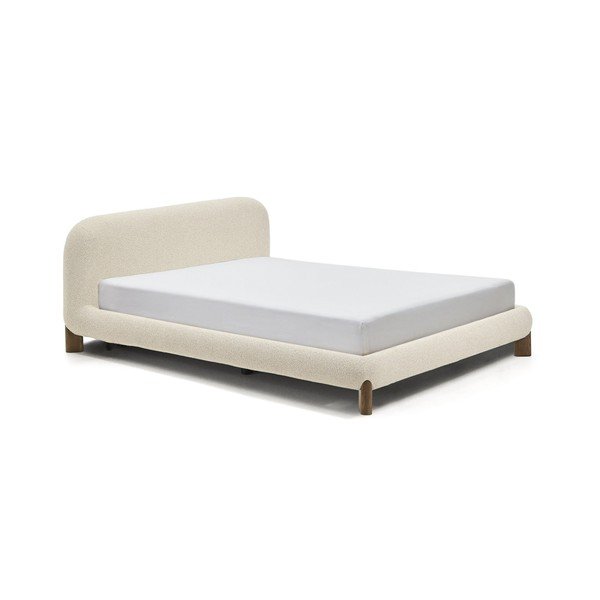 Beež polsterdatud kaheinimesevoodi ilma voodipõhjata 180x200 cm Odina - Kave Home