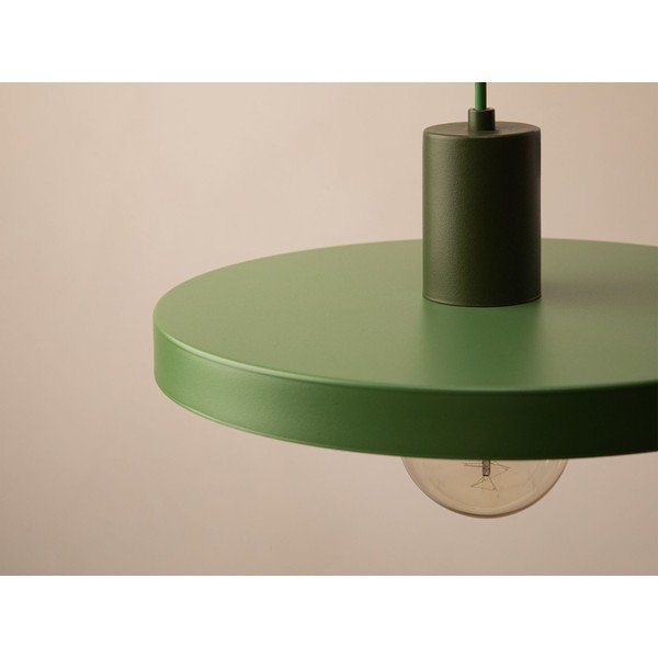 Roheline metallist ripatslamp ø 30 cm Ori - Micadoni-image-2