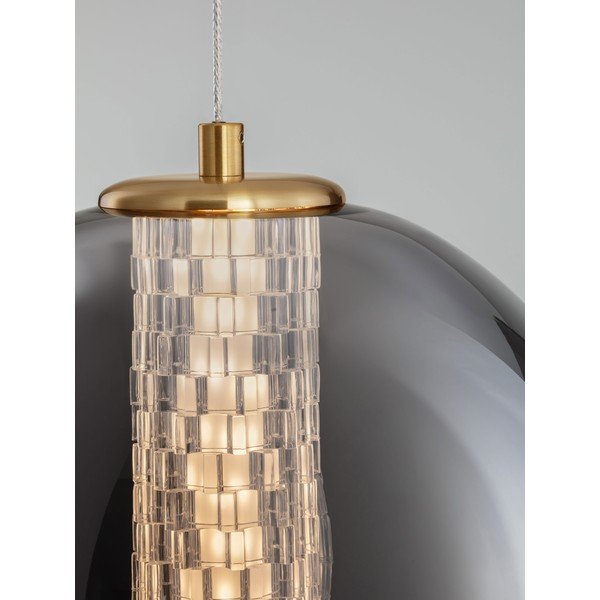Hall metallist LED-ripplamp klaasist varjuga, ø 22 cm Navi - Nova Luce-image-2