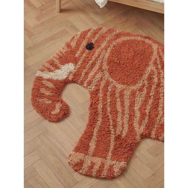 Pestav/käsitsi kootud puuvillane lastevaip terrakota värvi 75x120 cm Snuggle Elodie - Hanse Home-image-2