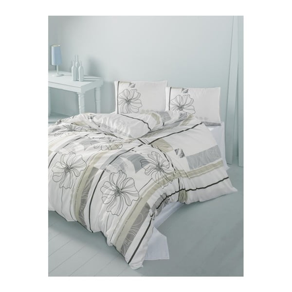Beež voodipesu koos voodilinaga Elif, 200 x 220 cm, kaheinimesevoodi jaoks - Mijolnir