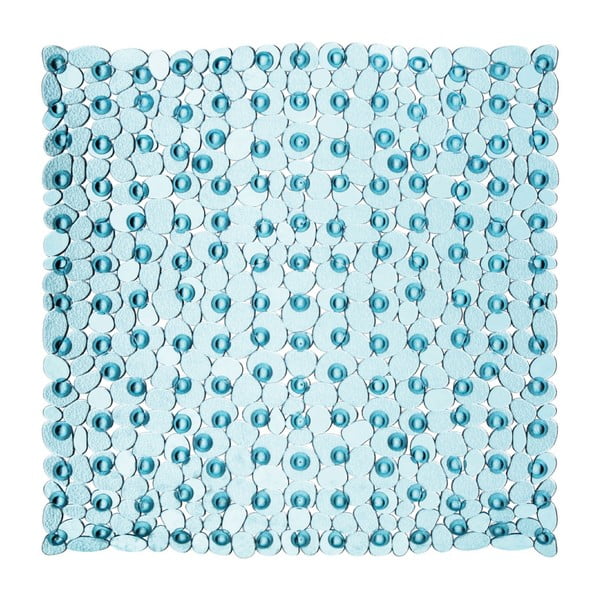 Modrá koupelnová předložka Premier Housewares Pebble, 54 x 54 cm